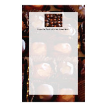 Box of Chocolates, Tempting Chocolate Candy Personalized Stationery