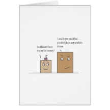 Box : Pocket Money Greeting Card