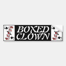 "Boxed Clown" Bumper Sticker