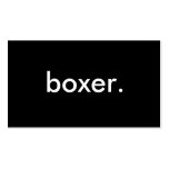 boxer. business card