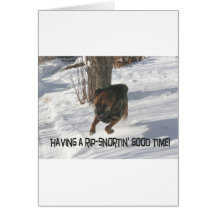 Boxer:  Having a Rip-Snortin' Good Time Card