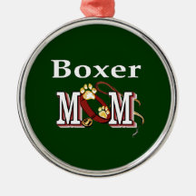 Boxer Mum Christmas Tree Ornaments