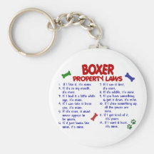 Boxer Property Laws 2 Keychain