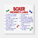 Boxer Property Laws 2 Refrigerator Magnets