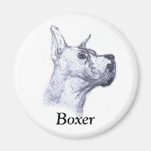 Boxer Refrigerator Magnet