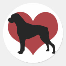Boxer Round Sticker