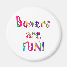 Boxers are Fun Magnets
