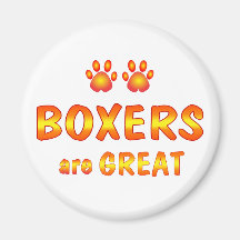 Boxers are Great Refrigerator Magnet