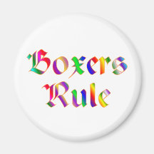 BOXERS RULE MAGNET