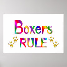 Boxers Rule Print