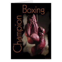 Boxing Champion Card