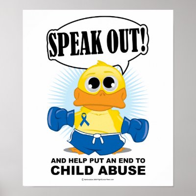 Child Abuse on Boxing Duck Child Abuse Poster By Fightcancertees