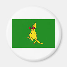 Boxing kangaroo collector item"s magnet