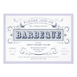 Boy Baby Shower BBQ Invitations