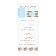 Boy Baby Shower Invitation - Trendy