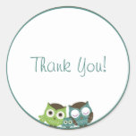 Boy Baby Shower Owl Sticker