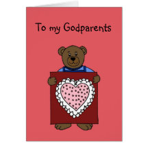 boy bear holding valentine for godparents card