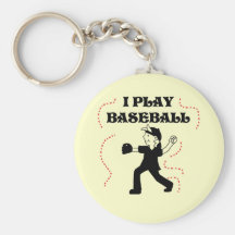 Boy  I Play Baseball Tshirts and Gifts Key Chain