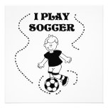 Boy I Play Soccer T-shirts and Gifts Personalized Announcements