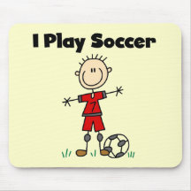 Boy I Play Soccer Tshirts and Gifts Mouse Mat