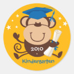 Boy Monkey Graduate Custom Stickers