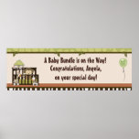 Boy MONKEY Jungle Safari Crib Baby Shower Banner A Posters