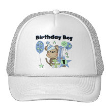 Boy Monkey With Gifts 1st Birthday Hats