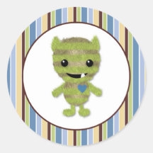BOY MONSTER Peek a Boo Baby Monsters PABC #6 Stickers