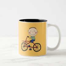 Boy on Bicycle Tshirts and Gifts Coffee Mugs