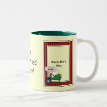 Boy on Green Tractor - Farmyard Barnyard - Kids Mug