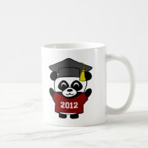 Boy Panda Maroon & White 2012 Grad Coffee Mug