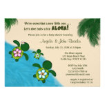 BOY Sea TURTLE Baby Shower Invite BLUE (Honu) 02B invitations
