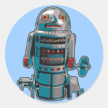 Boy Toy Round Stickers