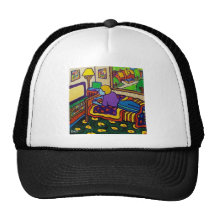Boy with Toy Trucker Hats