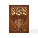 Boyfriend Valentine's Day Card With Giraffes