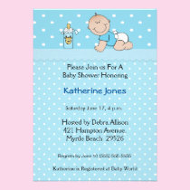 Boys Baby Shower Invitation invitations