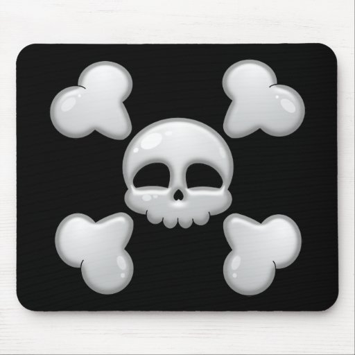 Boy's Cartoon Skull Mousepad
