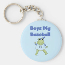 Boys Dig Baseball T-shirts and Gifts Keychains