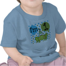 Boys Frog First Birthday Tee Shirt