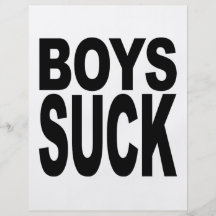 Boys Suck Full Colour Flyer