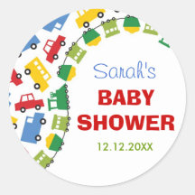 Boy's Toys Baby Shower Gift Favour Label / Sticker