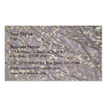 Bradford Pear Tree Buds Business Card Template