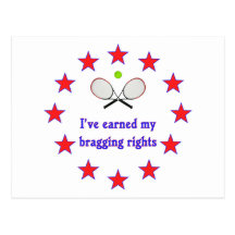 Bragging Rights Tennis Postcard