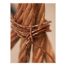 Braided Chain with Rusted Wire Photo