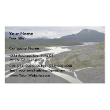 Braided River outwash plain Business Card Template