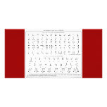 Braille Alphabet  Photo Card