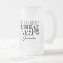 Brain Cancer Awareness Fight Like a Girl Mug