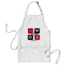 Brain Cancer Hope Love Inspire Awareness Aprons