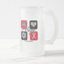 Brain Cancer Hope Love Inspire Awareness Mug