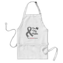 BRAIN CANCER SUPPORT For My Father Apron